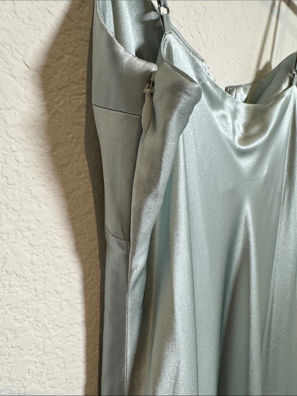 NWT Reformation Brie Silk Aquamarine Slip Maxi Dress - Picture 6 of 7